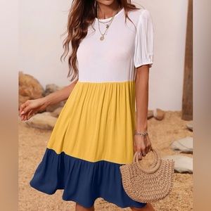 Multi color midi dress